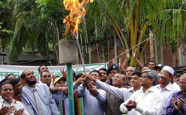 vola GAS-line-Open ভোলায় গ্যাস সরবরাহের উদ্বোধন করা হয়েছে।