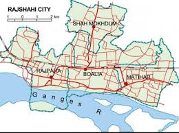 rajshahi city map রাজশাহী শহর ম্যাপ