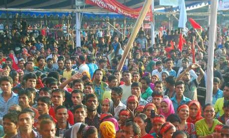 sromik somabesh স্রমিক সমাবেশ গার্মেন্টস garments