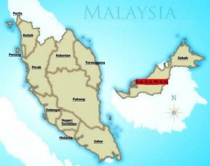 Malaysia Outline Map