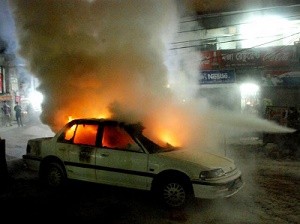 Car-Fire-In-City